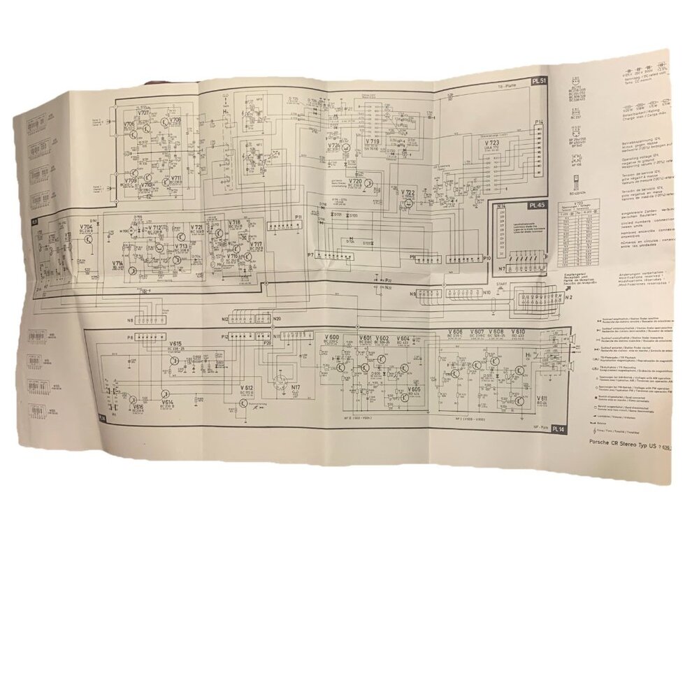 1979 Porsche 928 Warranty Maintenance Manual Blaupunkt Skematics Dealer Sticker - Picture 16 of 16